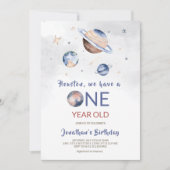 Buitenruimte 1e verjaardag uitnodiging (Voorkant)