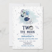 Buitenruimte 2e verjaardag Astronaut Rocket Kaart (Voorkant)