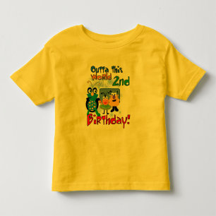 Buitenruimte 2e verjaardag overhemden en geschenke kinder shirts