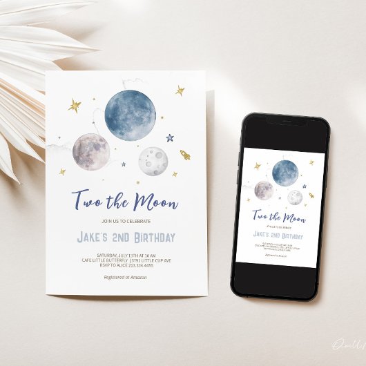 Buitenruimte 2e verjaardag uitnodiging