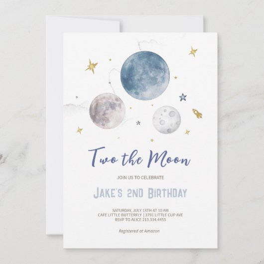 Buitenruimte 2e verjaardag uitnodiging (Voorkant)