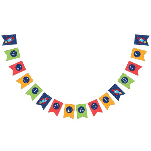 Buitenruimte 3 2 1 Blast Off Banner (Alle)