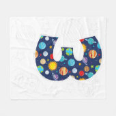 Buitenruimte 3 jaar oud 3e verjaardag jongens Gir Fleece Deken (Voorkant (Horizontaal))