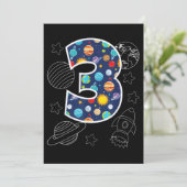 Buitenruimte 3 jaar oud 3e verjaardag jongens Gir Save The Date (Staand voorkant)