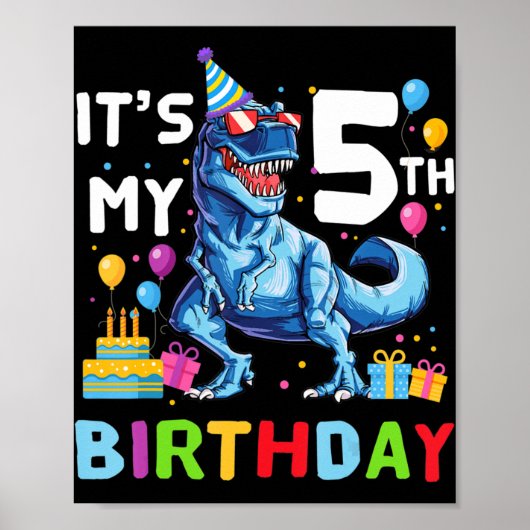 Buitenruimte 5 jaar oud 5 jaar oud 5 jaar oud poster (Voorkant)