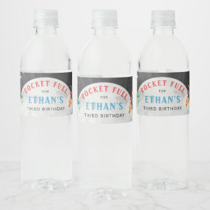 Buitenruimte Alien Birthday Water Fleslabels Waterfles Etiket