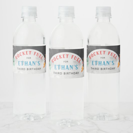 Buitenruimte Alien Birthday Water Fleslabels Waterfles Etiket (Flessen)