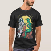 Buitenruimte Alien Inking Astronaut Ink Tattoo Kun T-shirt (Voorkant)