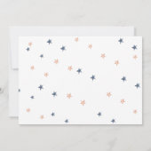 Buitenruimte Astronaut Boy Baby shower Foto Kaart (Achterkant)