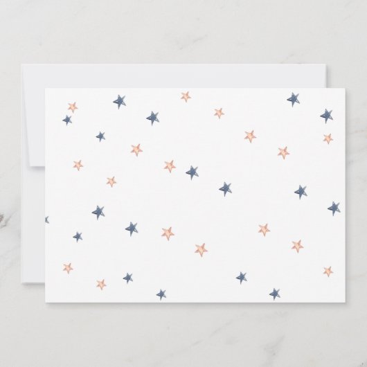 Buitenruimte Astronaut Boy Baby shower Foto Kaart (Achterkant)