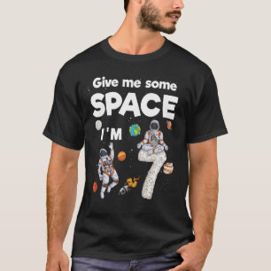 Buitenruimte Astronaut Planeten Zeven Jaar Oud 7e T-shirt