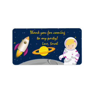 Buitenruimte Astronaut Verjaardagsgunst Tags Etiket