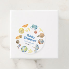 Buitenruimte Baby shower Bedankjes Labels