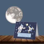 Buitenruimte Baby shower Dank u Bedankkaart