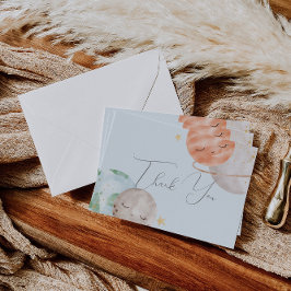 Buitenruimte-Baby shower - Hartelijk dank Bedankkaart