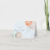 Buitenruimte-Baby shower - Hartelijk dank Bedankkaart (Voorkant)