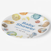 Buitenruimte Baby shower Papieren Bordje (Gekanteld)