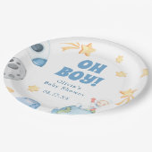 Buitenruimte Baby shower Papieren Bordje (Gekanteld)