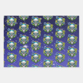 Buitenruimte buitenaardse buitenaardse buitenaards inpakpapier vel (Voorkant 3)