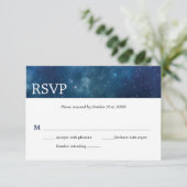 Buitenruimte Constellatie Galaxy Bar Mitzvah RSVP (Staand voorkant)