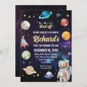 Buitenruimte eerste reis rond de zondag kaart (Voorkant / Achterkant)