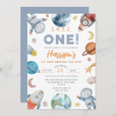 Buitenruimte eerste reis rond de zondag kaart (Voorkant / Achterkant)