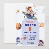 Buitenruimte eerste verjaardag kaart (Voorkant / Achterkant)