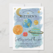 Buitenruimte eerste verjaardag kaart (Voorkant)