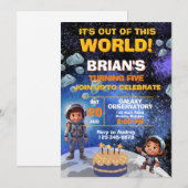 Buitenruimte eerste verjaardag kaart (Voorkant / Achterkant)