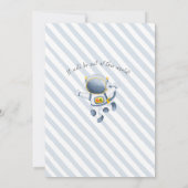 Buitenruimte Eerste verjaardag Uitnodiging Galaxyr (Achterkant)