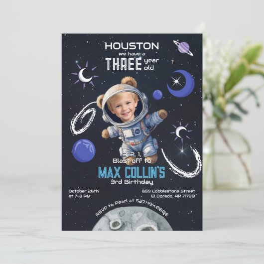 Buitenruimte Elke Leeftijd Verjaardag Uitnodiging  (Staand voorkant)