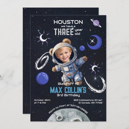 Buitenruimte Elke Leeftijd Verjaardag Uitnodiging  (Voorkant / Achterkant)