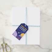 Buitenruimte en planeten Kinderen op zaterdag Cadeaulabel (Met Touw)