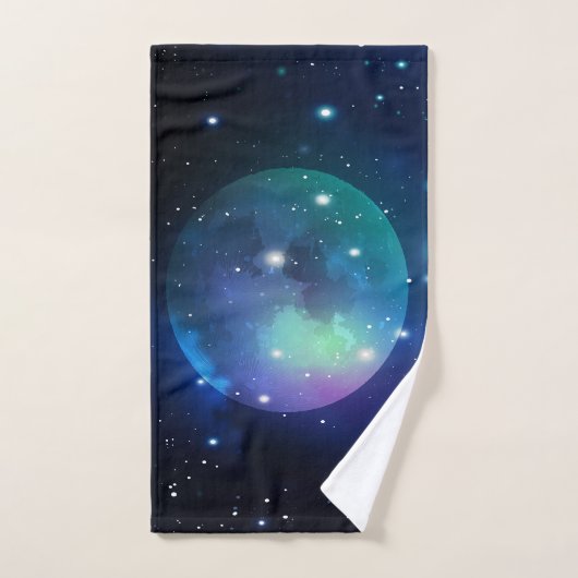 Buitenruimte en sterren bad handdoek (Handdoek)