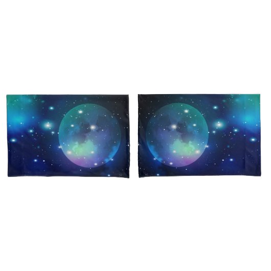 Buitenruimte en sterren kussensloop (Voorkant-Set)