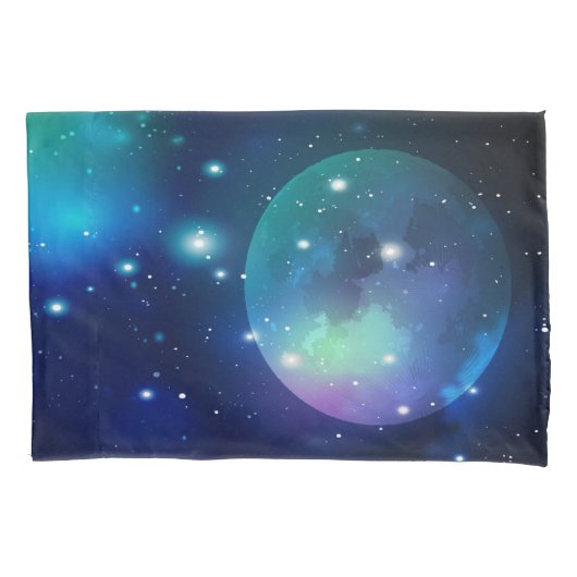 Buitenruimte en sterren kussensloop (Voorkant-Links)