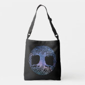 Buitenruimte Galaxy Keltische Boom van het Leven Crossbody Tas (Achterkant)