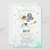 Buitenruimte Galaxy Sterrenstelsel baby shower wat Kaart (Voorkant)