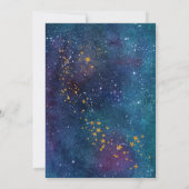 Buitenruimte Galaxy Sterrenstelsel baby shower wat Kaart (Achterkant)