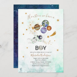 Buitenruimte Galaxy Sterrenstelsel baby shower wat Kaart