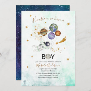 Buitenruimte Galaxy Sterrenstelsel baby shower wat Kaart