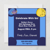 Buitenruimte Gepersonaliseerd Verjaardagsuitnodigi Kaart (Achterkant)