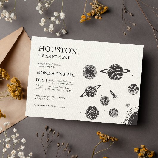 Buitenruimte Houston We hebben een Baby shower van Kaart