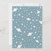 Buitenruimte Houston We hebben een Baby shower van Kaart (Achterkant)