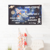 Buitenruimte Houston We hebben een Baby shower van Spandoek (Insitu)