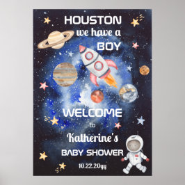 Buitenruimte Houston We hebben een padvinder Baby Poster