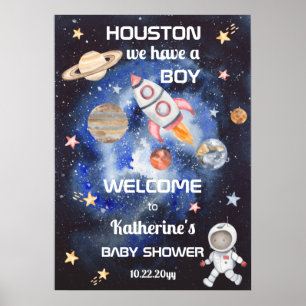 Buitenruimte Houston We hebben een padvinder Baby  Poster