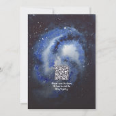 Buitenruimte Houston We hebben een  QR Baby shower Kaart (Achterkant)