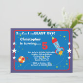 Buitenruimte Kinderen Verjaardag Uitnodiging (Staand voorkant)