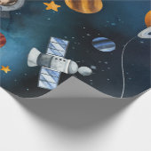 Buitenruimte Kinderen Verjaardag Waterverf Cadeaupapier (Hoek)